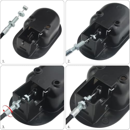 Image of Hodaqe Metal Sofa Release Handle with Cable for Sofa Chair (Black)