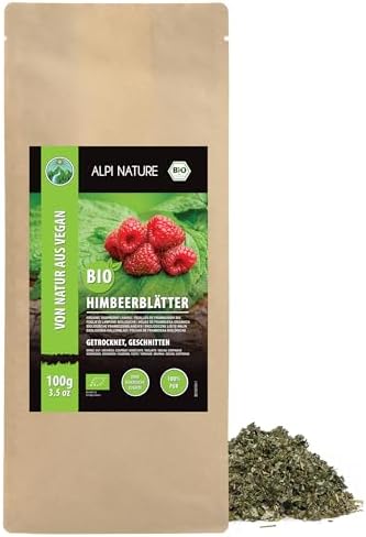 Alpi Nature Feuilles de Framboisier Thé BIO 100g, Feuilles de Fra...