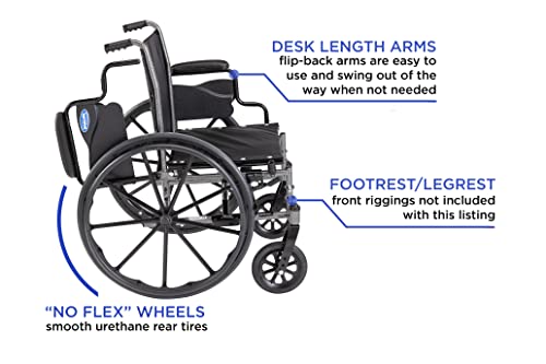 Invacare Tracer SX5 Wheelchair for Adults | Everyday Folding | 16 Inch Seat | Desk Arms 2 Invacare Tracer SX5 Wheelchair for Adults | Everyday Folding | 16 Inch Seat | Desk Arms - Image 3