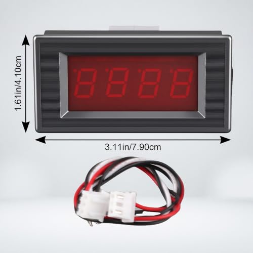 Image of YWBL-WH 5135A DC Digital Panel Meter, DC5V, for DC300V /DC400V /DC500V, Red LED Display, Plastic and Aluminum Alloy, 3.1 x 1.7 x 0.9 in