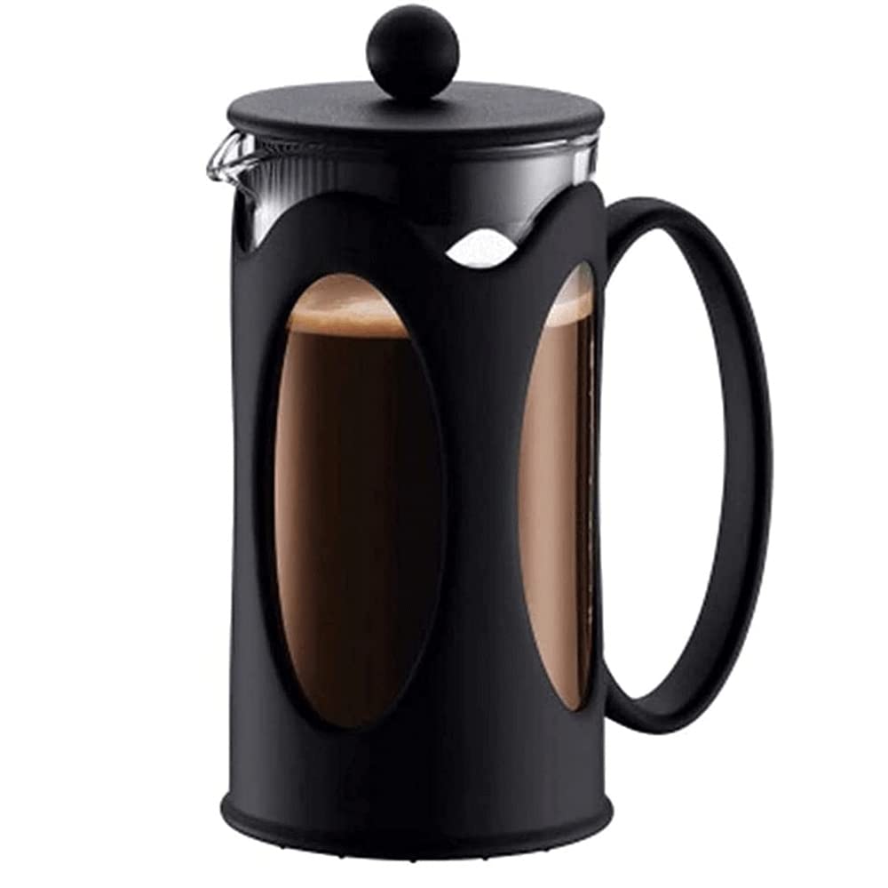 Cafetera De Prensa, Prensa De Café, Caffettiere, Cafetera, Cafetera Y Tetera, Prensa De Café De Vidrio De Borosilicato Resistente Al Calor De Acero Inoxidable, Filtración Superior, Vaso De Café for Té