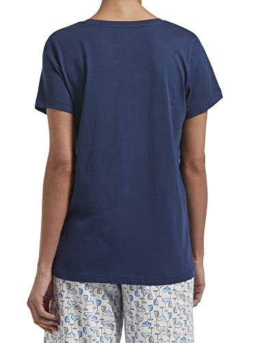 HUE Women's Sleepwell Basic Short Sleeve V-Neck T-Shirt for Lounging Or Sleeping, Made with Temperature Regulating Technology4