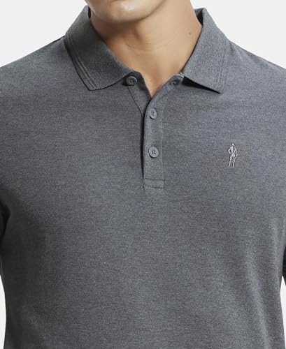 Image of Jockey 3912 Men Super Combed Cotton Rich Solid Half Sleeve Polo T-Shirt