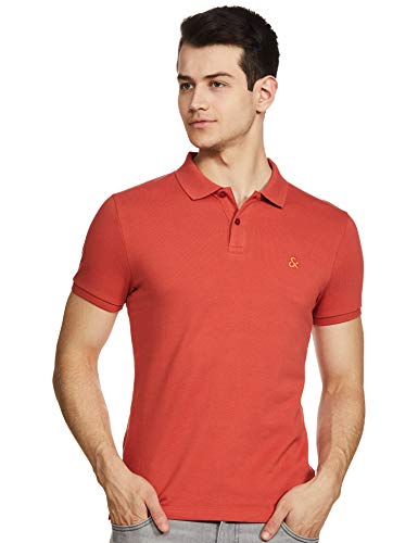 Image of JACK & JONES Men's Solid Slim fit Polo