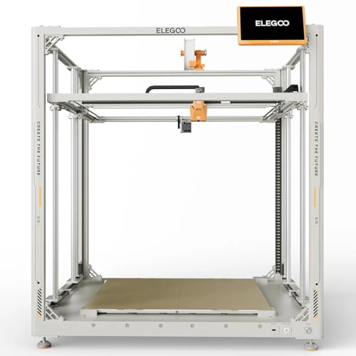 Image of ELEGOO OrangeStorm Giga 3D Printer with Large Build Volume, Dual-Gear Extruder, Auto Bed Leveling, Silent 32-Bit Mainboard, High-Speed FDM Printing for Makers, Hobbyists