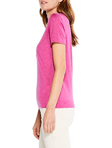 Nic+Zoe Women's Petite Crew Neck Ss Sweater Tee, Orchid Petal #TOP2