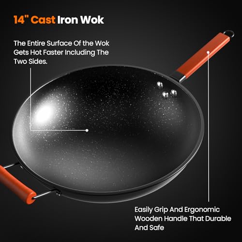 VEXMAECY 1800W Induction Wok