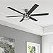 Honeywell Ceiling Fans with Lights, Kaliza LED Indoor Fan w/ 6 Blades, 56 Inch, Gun Metal - Smart Remote-Controlled Fan with Quiet Motor for Home and Bedroom