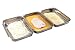 Produktbild APS Panierstation, 3-teilig - Profi-Panierset bestehend aus 3 koppelbaren Edelstahl-Schalen (je 18 x 15,5 cm) / platzsparend stapelbar/spülmaschinengeeignet