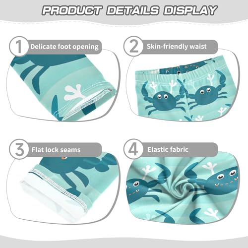 Kids High Waist Cute Crab Leggings for Toddler Girls 4T 202b29663