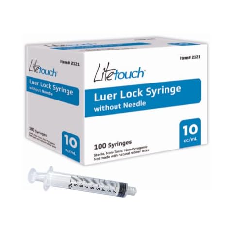 LiteTouch 10mL Luer Lock Syringe Cover