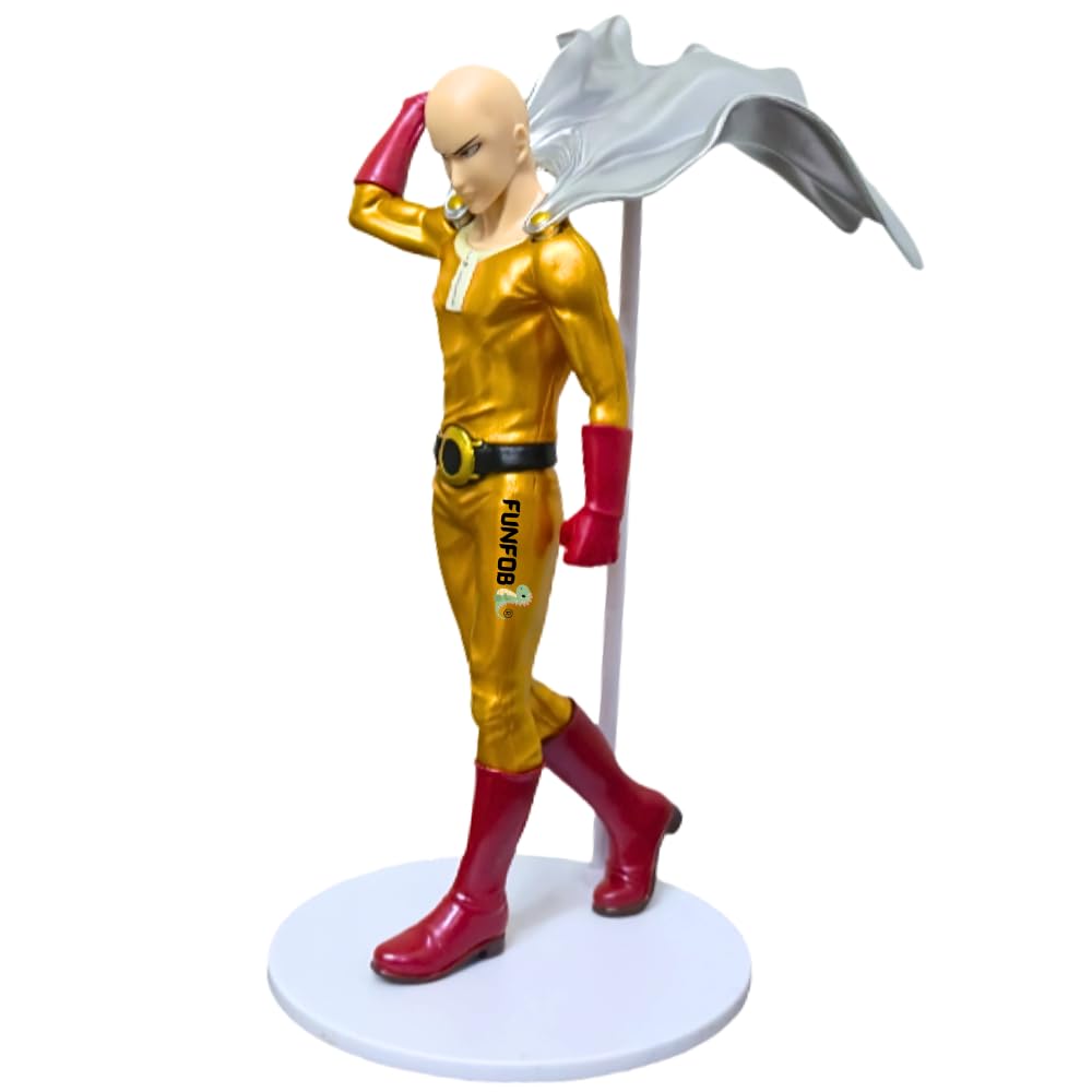 FUNFOB One Punch Man Saitama Action Figure Height -19cmCollectible PVC Multicolour | One Punch -Man-image-19