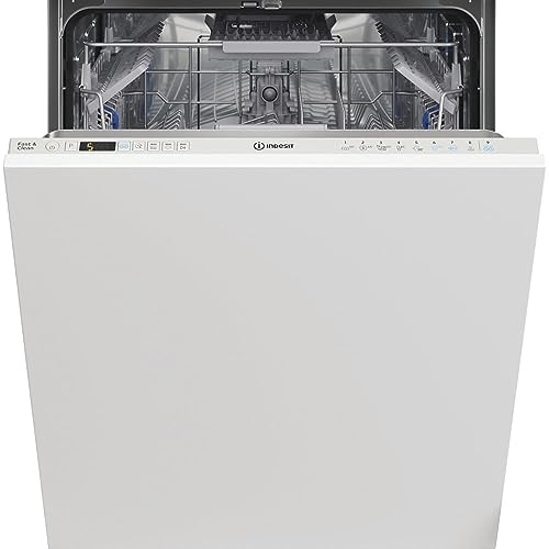 Indesit Lavastoviglie da 60 cm, 14 Coperti, Classe E, Scomparsa totale, Acciaio inossidabile, bianca