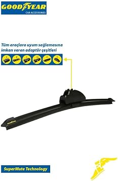 Goodyear Ford Focus Supermute 2'li Muz Silecek Takımı 2007-2011 Sedan 650mm ve 450mm
