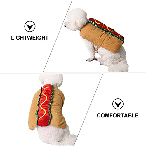 Disfraz Hot Dog para perros pequeños XXL miniatura 4