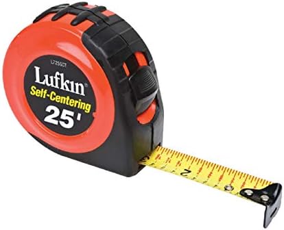 Lufkin P1000 Series Maßband – Hi-Viz Orange, SAE/Metric, 2,5 Cm X 10 M, Mit Power-Return Und Robustem Gehäuse