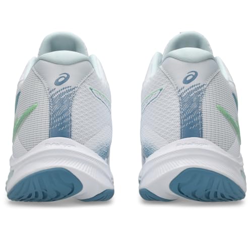 ASICS Men's Netburner Ballistic FlyteFoam Mid Top 4 Volleyball Shoes, 12, White/SABA Blue - image 5