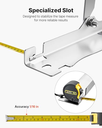 Image of VEVOR Wheel Alignment Tool, 2 PCS Stainless Steel Heavy Duty Toe Alignment Plates with 2 Measuring Tapes, Accurate Automotive Wheel Tools for Home Use, Compatible with Cars, Trucks, SUVs, and Vehicle