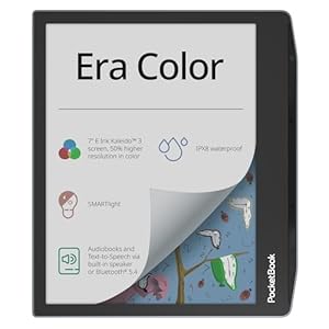 PocketBook Era Color E-Reader | Eye-Friendly 7” E-Ink Kaleido 3 Touch-Screen | Audio-Book & E-Book Reader | Waterproof | Text-to-Speech Function | Built-in Speaker | WiFi & Bluetooth | Stormy Sea