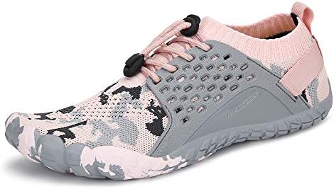 Oberm Womens Trail Running Shoes Outdoor Mininalist Barefoot Shoes Wide Toe Box for Gym Walking Hiking