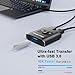 USB 3.0 Switch Selector - Bi-Directional 1 in 2 Out/ 2 in 1 Out, Share USB Devices Between 2 Computers for Printer, Keyboard, Scanner, Mouse - Compatible with Mac/Win/Linux