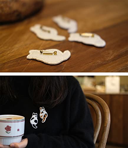 Smart-Feather 4pcs Cat Brooches Embroidery Kit - Image 4