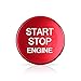 Motorstart Start, pulsante di avviamento motore, adesivo per pulsante di avviamento motore, compatibile con Alfa Romeo Giulia Stelvio Accessories
