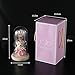 sanvpwsan Christmas Birthday Gifts for Women, Best Friend Galaxy Rose Flower Gifts for Women,Light Up Infinity Rose in Glass Dome Teddy Bear Presents for Mom Teacher,Valentines for Wife Girlfriend