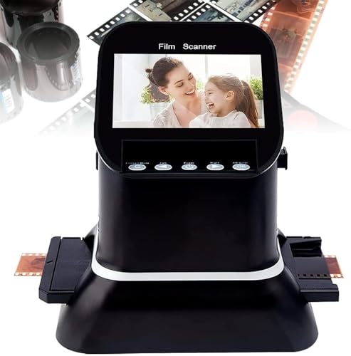 Escáneres de negativos y diapositivas,Convertidor De Digitalizador De Películas,120 Alta Resolución, Convertidor Digital Para 35 Mm, 135,126,127 Negativos Y Diapositivas