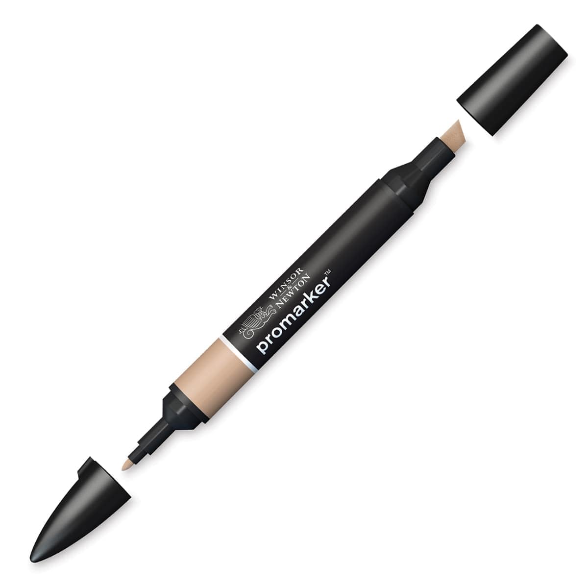Winsor & Newton 0203634 ProMarker Professional Layout Marker - 2 Tips, Fine & Wide for Drawings, Design & Layouts - Light Pecan
