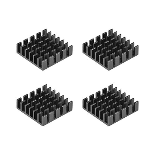 Disipador térmico de aluminio 6x20x20mm uxcell enfriador con adhesivo para motor impresora 3D