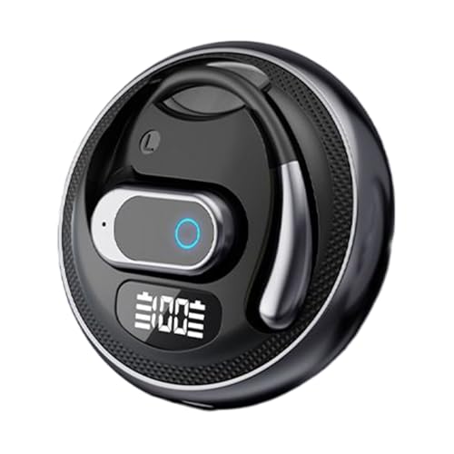 Yidueace Auriculares inalámbricos in-ear | Auriculares deportivos abiertos, sonido claro y transmisión de voz para correr, viajar, bicicleta, motocicleta, trabajo con asiento fijo