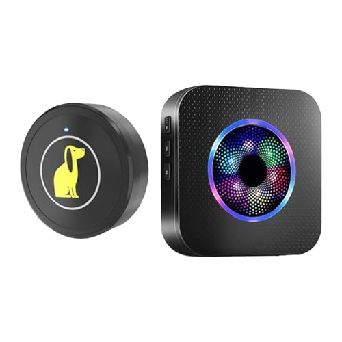 Dog Bells for Door, Wireless Waterproof Potty Training Button - Easy Install Puppy Door Bell,for Pet Puppy Indoor Outdoo - Detailed View