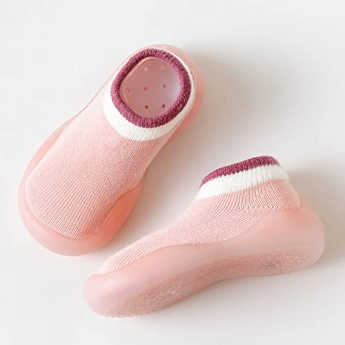 Sock Shoes for Baby Girls,0-3 Years Toddler Spring Fall Indoor Soft Soles Floor Socks Shoes First Walking Shoes2