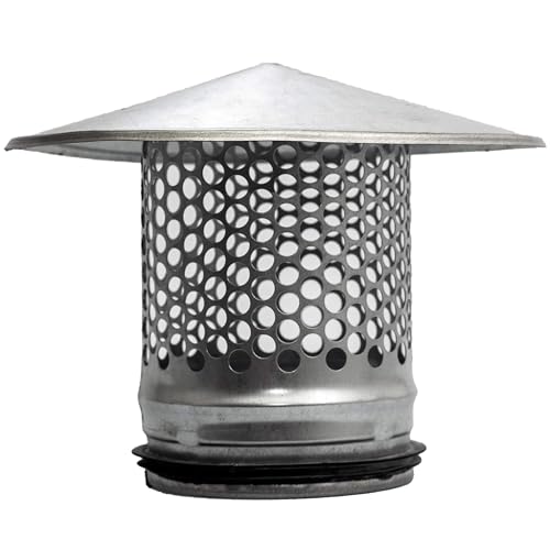 Vent Systems 100 mm Rund Ofenrohr Deckel - Schornstein Rauchrohr Abdeckung - Verzinkter Stahl Schornsteinabdeckung mit Regenhaube - Kamin/Schornsteinhaube mit Hut für Dach/Aussen Vent Systems 100 mm Rund Ofenrohr Deckel - Schornstein Rauchrohr Abdeckung - Verzinkter Stahl Schornsteinabdeckung mit Regenhaube - Kamin/Schornsteinhaube mit Hut für Dach/Aussen