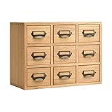 (HOLZSTIL & LANGLEBIG): Der hölzerne Schreibtisch-Schubladenorganisator ist aus ausgewähltem Massivholz mit lebhaften und schönen Farben, klarer natürlicher Holztextur, ausgezeichneter Feuchtigkeitsbeständigkeit hergestellt.
