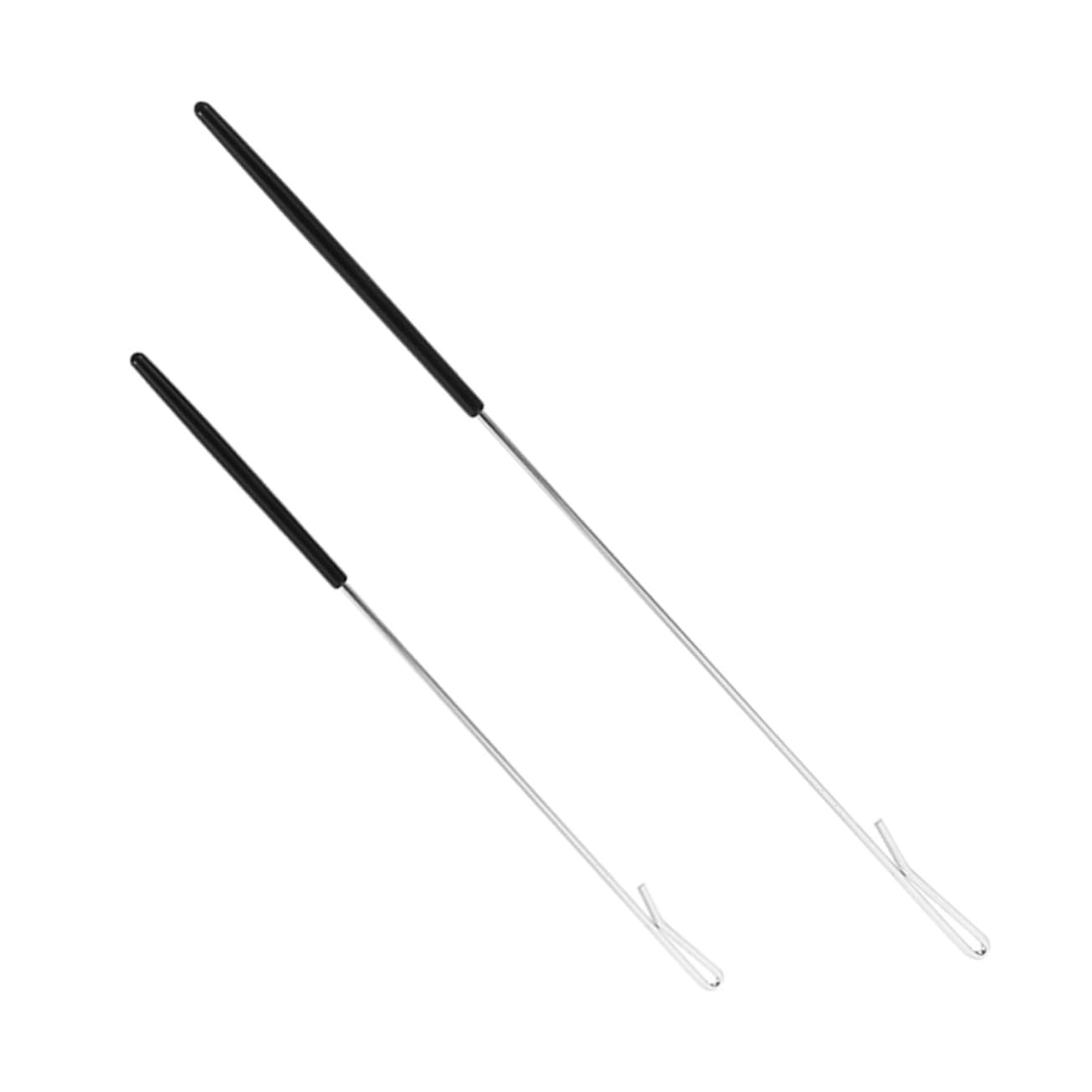 Gatuida 2pcs Puppet Handles Arm Control Rod Metal Puppet Hand Rod Stick Sleeve for Ventriloquist Theater Props Accessories