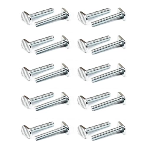 USA Made T-Slot Bolts 1/4”-20 Thread Size T-Bolts, 20 Pack (1")