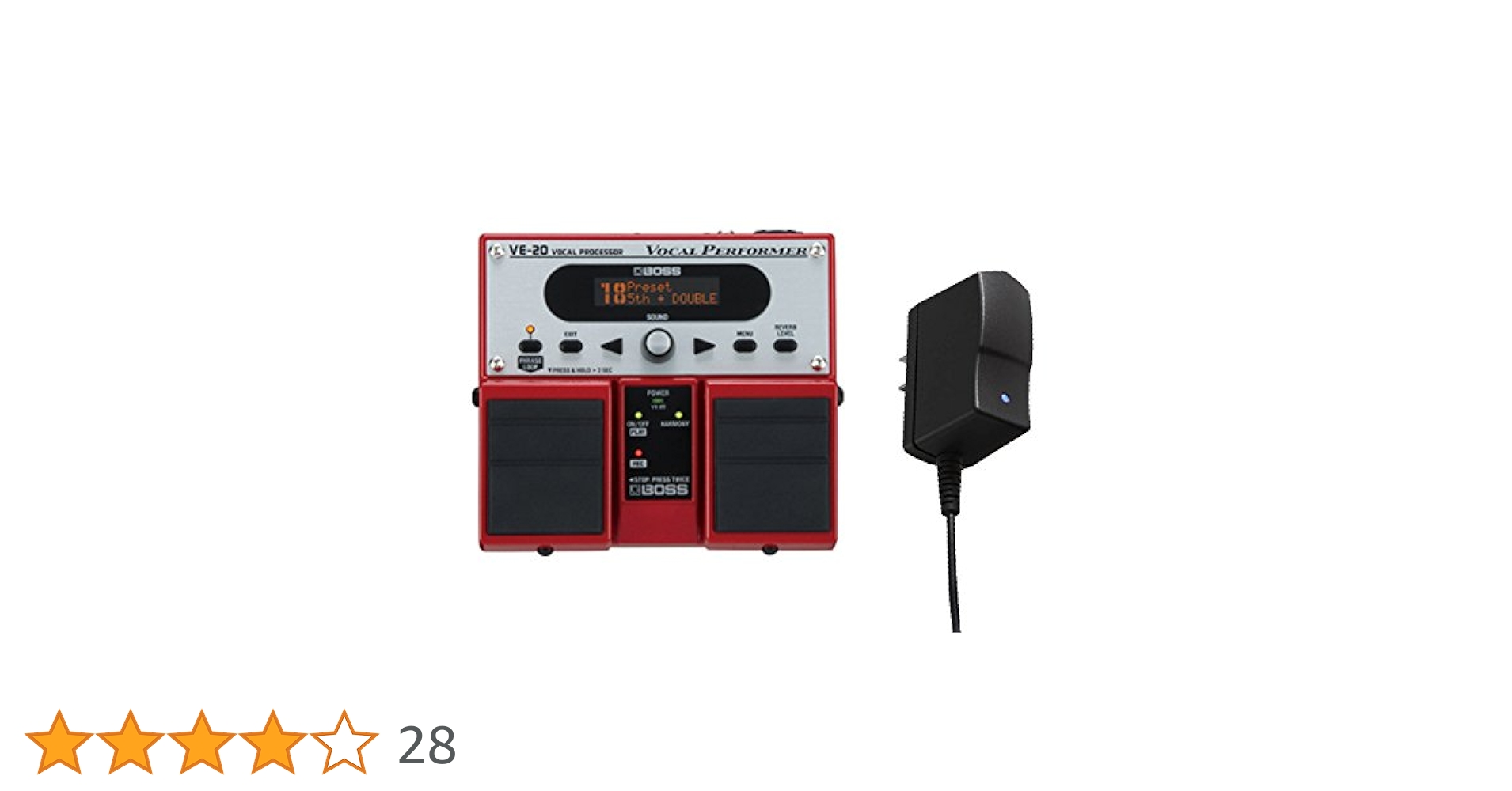 VE-20 + 専用ACアダプターセット Amazon | 【純正ACアダプター・PSA-100S2セット】BOSS ボーカル