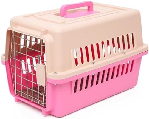 Rtwrsudペットキャリー キャリーケース プラキャリー 犬キャリー 猫キャリー 折りたたみペットキャリー 犬 猫 ブラウン コンテナ 折りたたみ キャリー 移動用 車 病院 通院 ペット通院 いぬ イヌ ドッグ dog わんこ 小型犬 中型犬 20kg