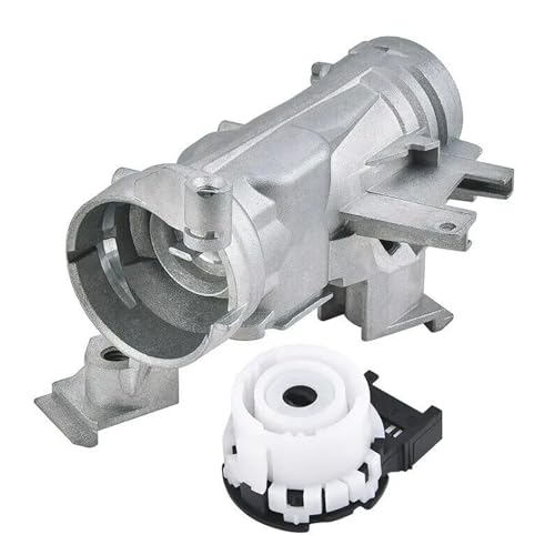 Bohaner 1K0905851B Ignition Starter Switch + Lock Housing Steering Lock Housing Ignition Barrel Ignition Switch for VW CADDY MK3 EOS GOLF MK5