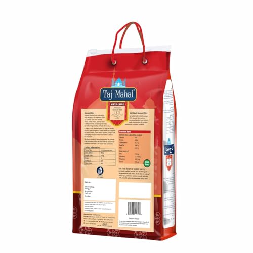 Image of Taj Mahal 1121 Premium Basmati Rice 5Kg | Extra Long 24mm Grains | Ideal for Biryani, Pulao & Festive Meals