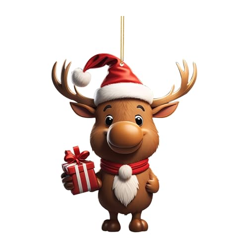 Christbaumkugeln, Niedlicher Weihnachtsbaum Anhänger, 2D Acryl...