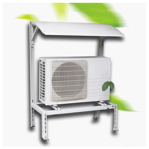 Soporte de Aire Acondicionado Exterior Duradero con protección contra la Lluvia, Soporte de Montaje en Suelo Resistente para Unidades minisplit, solución Resistente a la