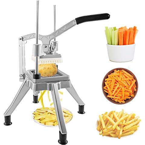 Happybuy Gastro Gemüseschneider aus Aluminium Pommes Schneider Cover