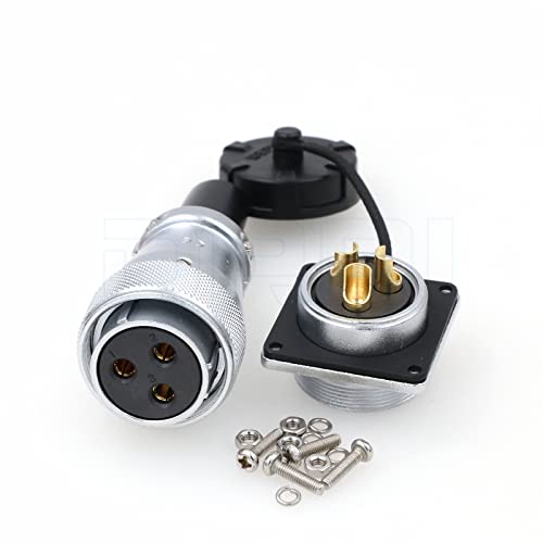 Connecteur de cloison WeiPU WS28 résistant aux vibrations pour câblage extérieur 3 broches - 2