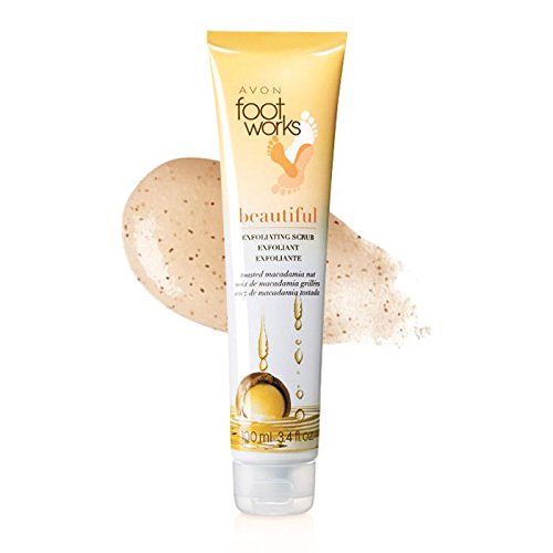 Avon LIMITED-EDITION foot works BEAUTIFUL toasted MACADAMIA NUT Exfoliating Scrub
