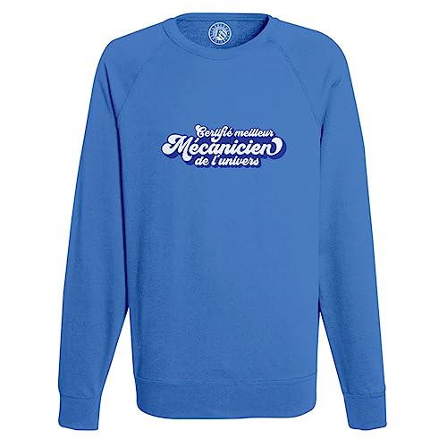 Sweatshirt Homme Univers Moto Voiture Pull Mécanique Confort