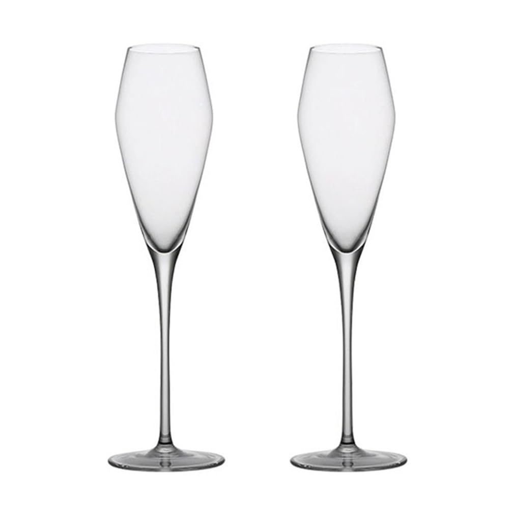 Sektglas, Champagnerflöten, Champagnerflötengläser, Fassungsvermögen 236 ml, 2er-Set, hoch, for Valentinstag, Weihnachten