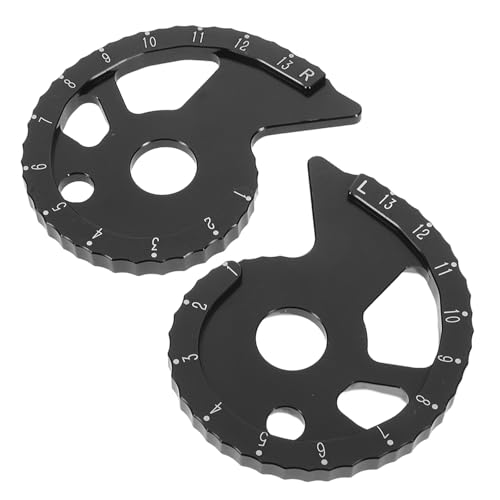 Tendeurs de chaîne de moto outil d'alignement axe quad noir Healvian